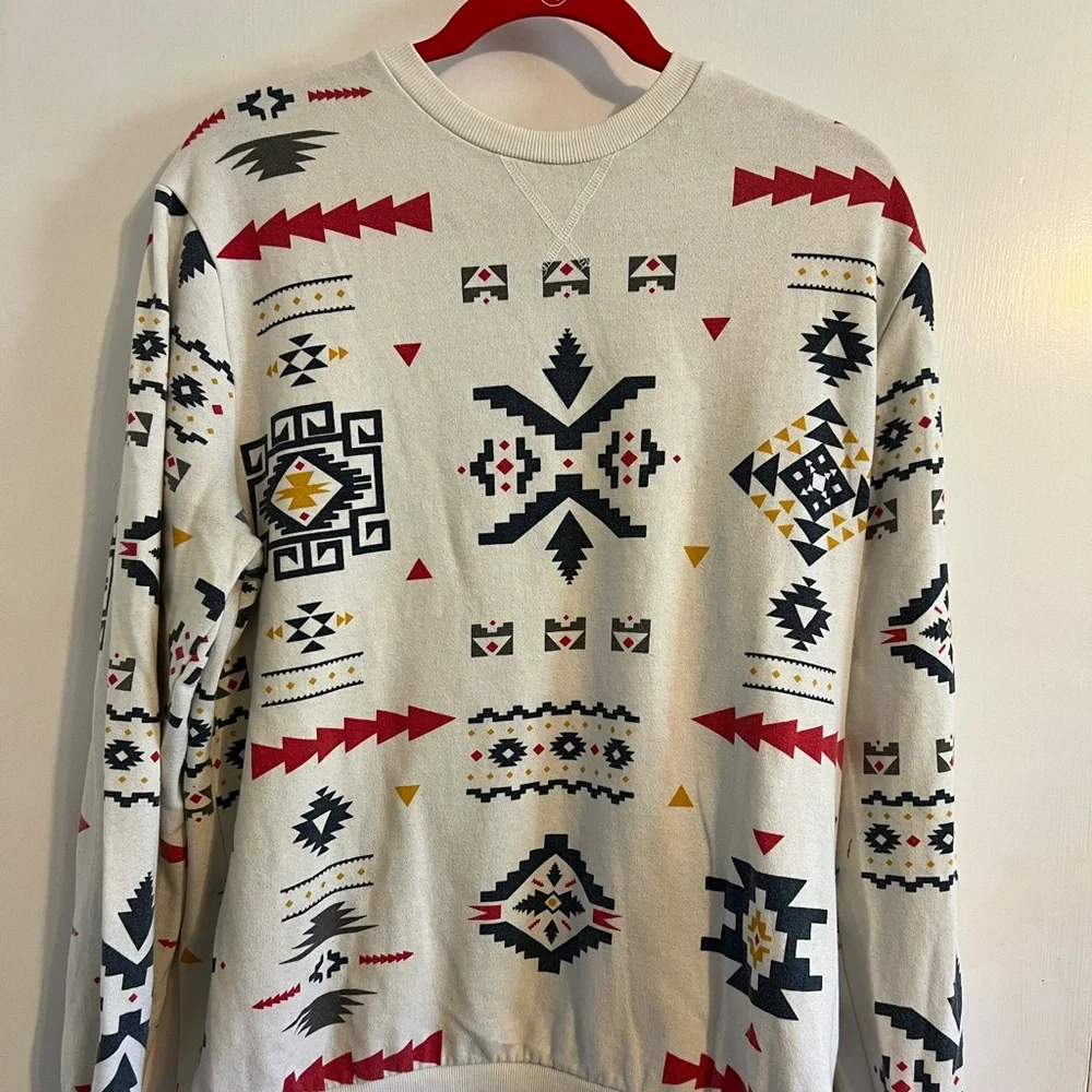 Patterned White Sweater - Picture 1 of 4